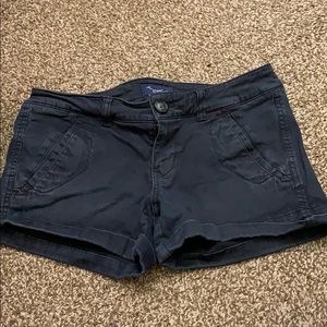 american eagle midi shorts